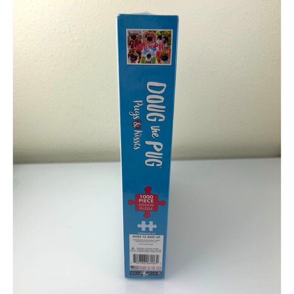 Doug the Pug "Pugs & Kisses" 1000 pc Jigsaw Puzzle Willow Creek Dogs Fun Humor - Picture 6 of 13